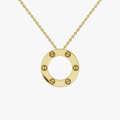 Round Gold Necklace